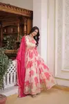 Ka 1242 Russian Silk With Embroidery Work Gown With Dupatta Bulk Orders In India